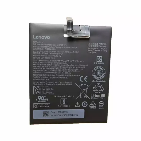 Batterie d'origine L16D1P32 pour LENOVO PHAB2 PLUS