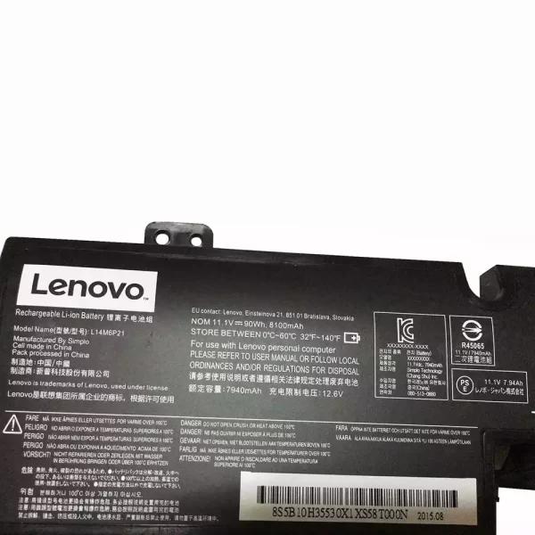 Batterie d'origine pour ordinateur portable LENOVO IdeaPad Y900，IdeaPad Y910 – Image 3