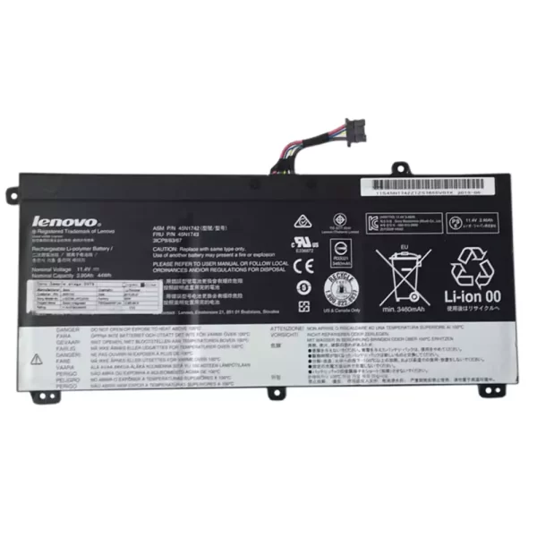 Batterie d'origine pour ordinateur portable LENOVO 45N1742,45N1743