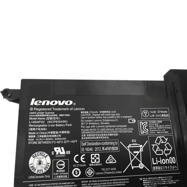 Batterie d'origine pour ordinateur portable LENOVO IdeaPad Y700-15ACZ – Image 2