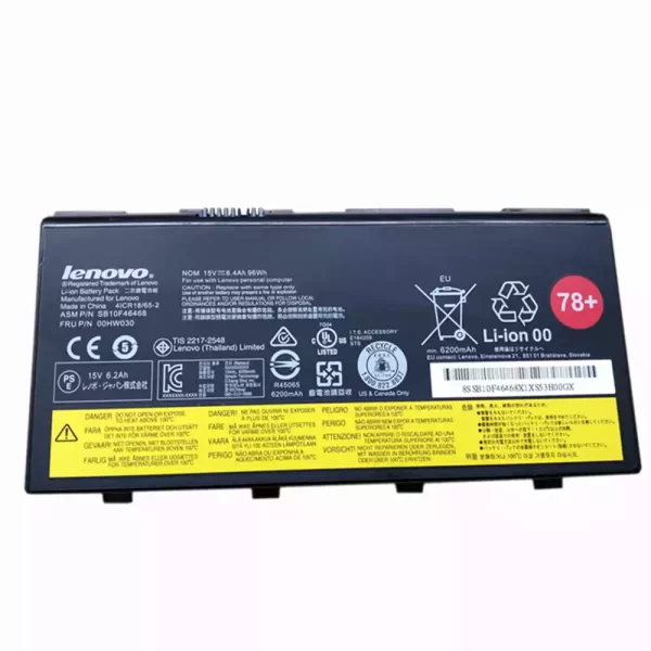 Batterie d'origine pour ordinateur portable LENOVO 00HW030