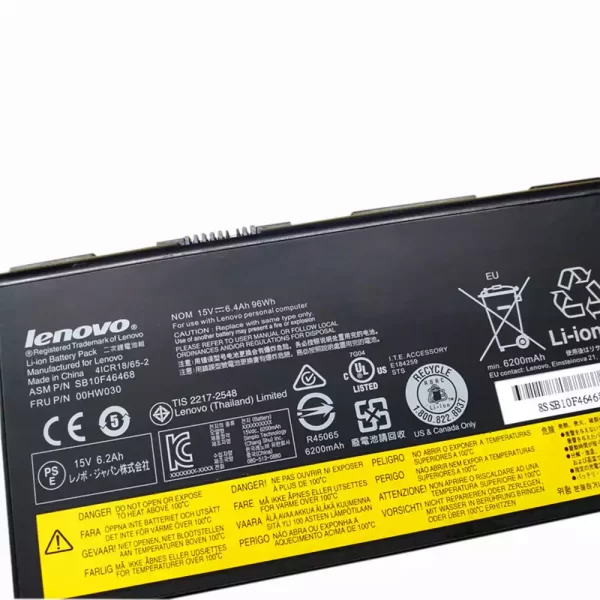 Batterie d'origine pour ordinateur portable LENOVO 00HW030 – Image 3