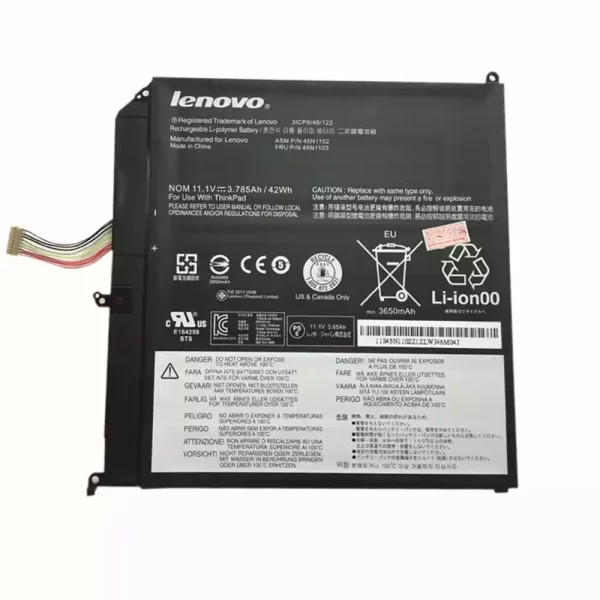 Batterie d'origine pour ordinateur portable LENOVO 45N1102,45N1103