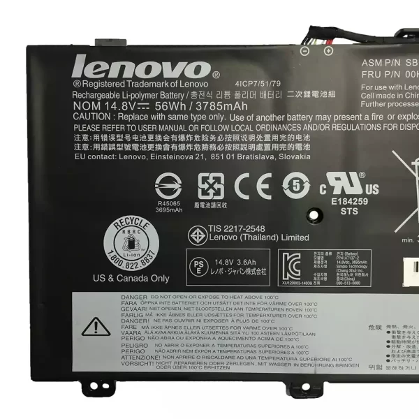 Batterie d'origine pour ordinateur portable LENOVO 00HW001,SB10F46439 – Image 3