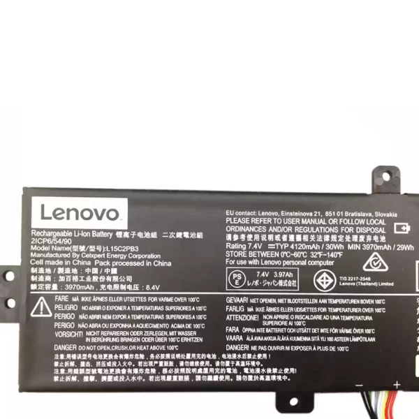 Batterie d'origine pour ordinateur portable LENOVO L15C2PB3,L15M2PB3 – Image 3