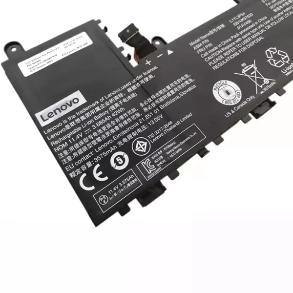 Batterie d'origine pour ordinateur portable Lenovo L17L3P54,01AV486,SB10K97630 – Image 3