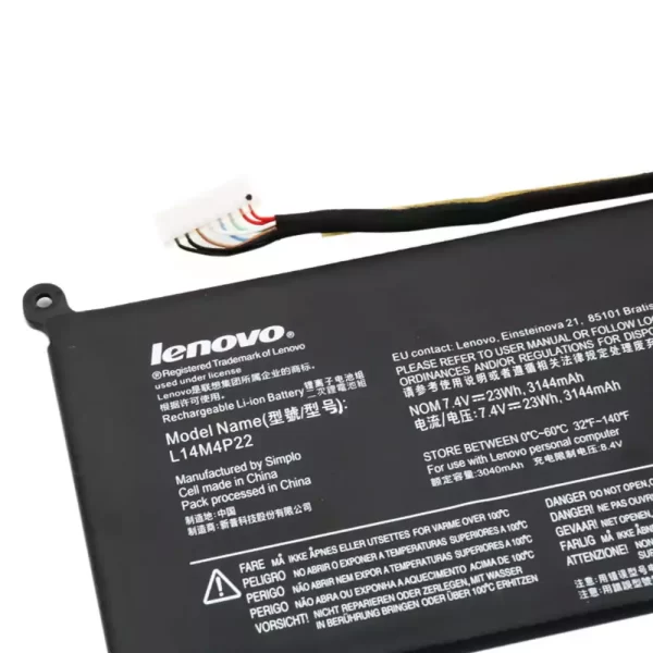 Batterie d'origine pour ordinateur portable Lenovo L14M4P22,L15C4PB0 – Image 4