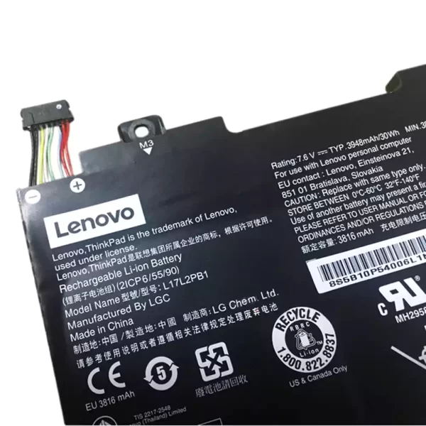 Batterie d'origine pour ordinateur portable LENOVO L17L2PB1,L17M2PB1 – Image 3