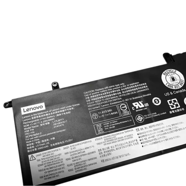 Batterie d'origine pour ordinateur portable LENOVO L17L6P71,01AV470,SB10K97617 – Image 3