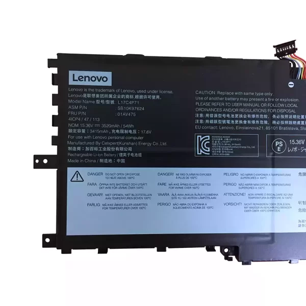Batterie d'origine pour ordinateur portable LENOVO 01AV475,SB10K97624 – Image 3