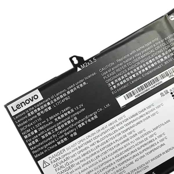 Batterie d'origine pour ordinateur portable LENOVO 5B10Q22883,5B10Q22882 – Image 3
