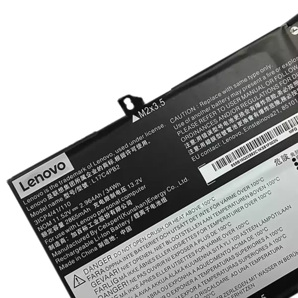 Batterie d'origine pour ordinateur portable LENOVO 5B10Q22883,5B10Q22882 – Image 4