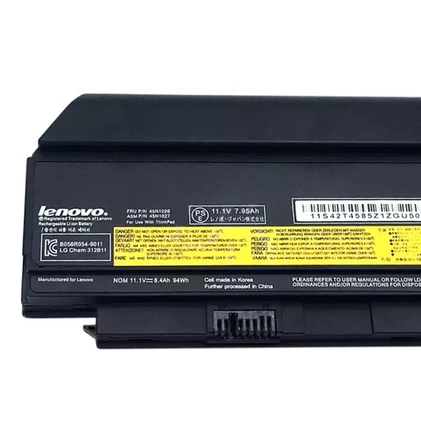 Batterie d'origine pour ordinateur portable LENOVO 45N1027,45N1026 – Image 4