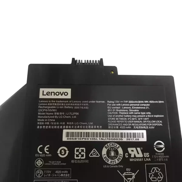 Batterie d'origine pour ordinateur portable LENOVO L17L2PB6,L17M2PB6 – Image 3