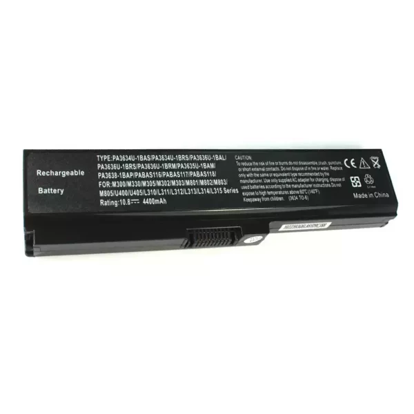 Batterie Portable Toshiba 4400mAh 11.1V - Compatible PA5109U, PA5108U, PA5110U Et Modèles Satellite C50, C55, C70, C75