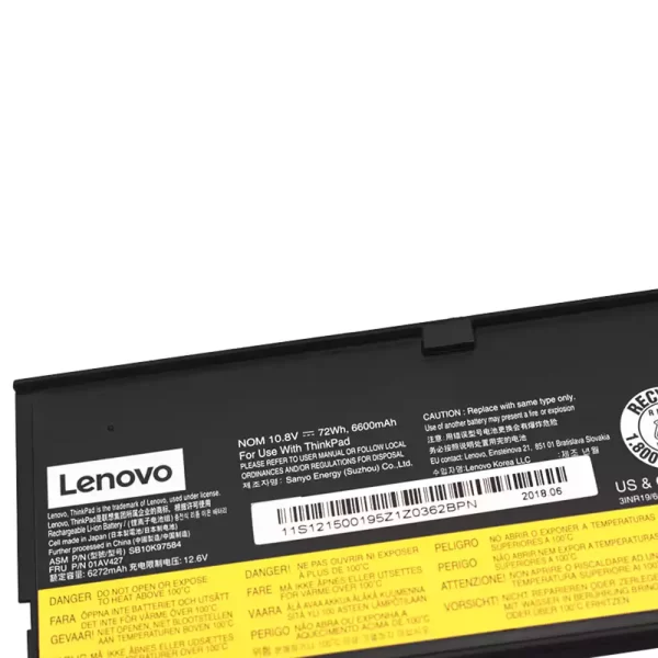 Batterie d'origine pour ordinateur portable LENOVO 01AV427,01AV428 – Image 3
