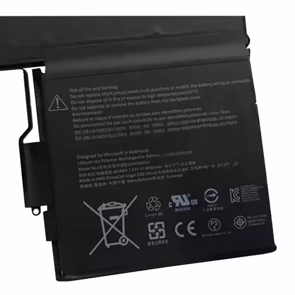 Batterie d'origine pour ordinateur portable Microsoft Surface Book keyboard – Image 3