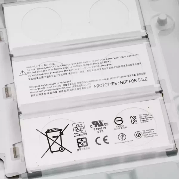 Batterie d'origine pour ordinateur portable Microsoft G3HTA050H – Image 3