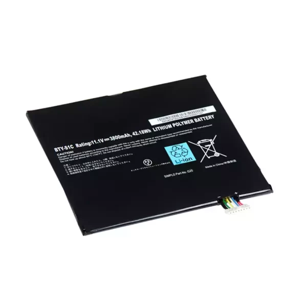 Batterie d'origine pour ordinateur portable MSI BTY-S1C