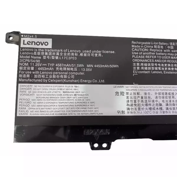Batterie d'origine pour ordinateur portable LENOVO L17C3PE0,L17L3PE0 – Image 3