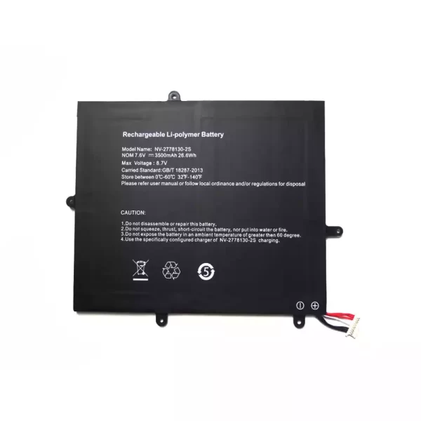 Batterie d'origine pour ordinateur portable NV-2778130-2S,JUMPER Ezbook X1