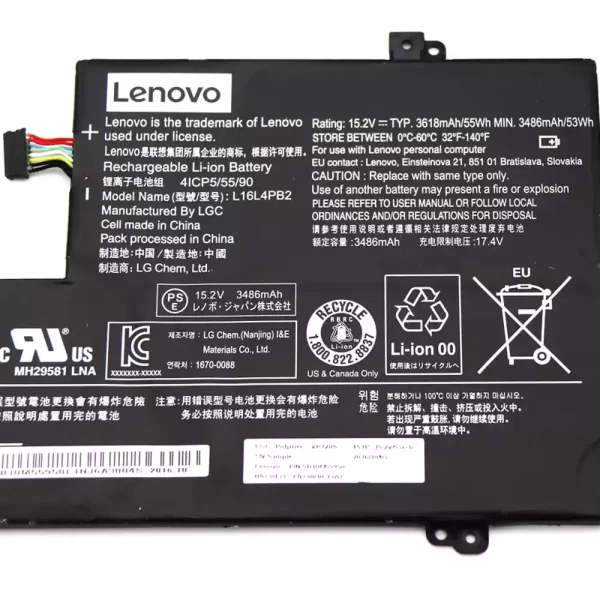 Batterie d'origine pour ordinateur portable LENOVO Ideapad 720S-14IKB,V720-14 – Image 3