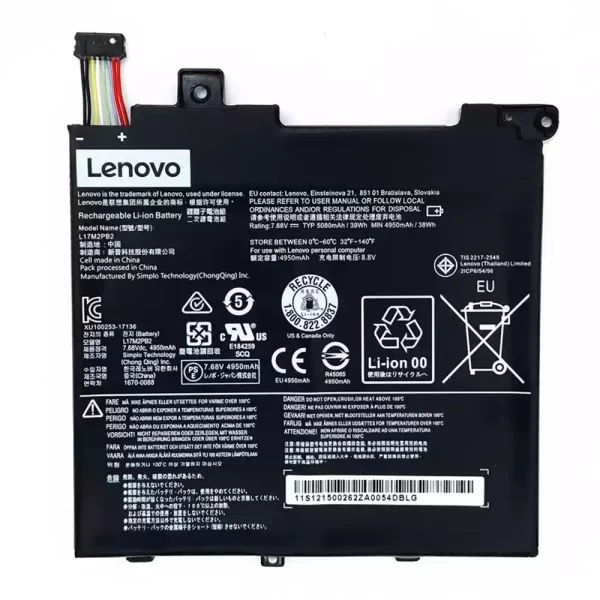 Batterie d'origine pour ordinateur portable LENOVO L17M2PB2,L17L2PB2