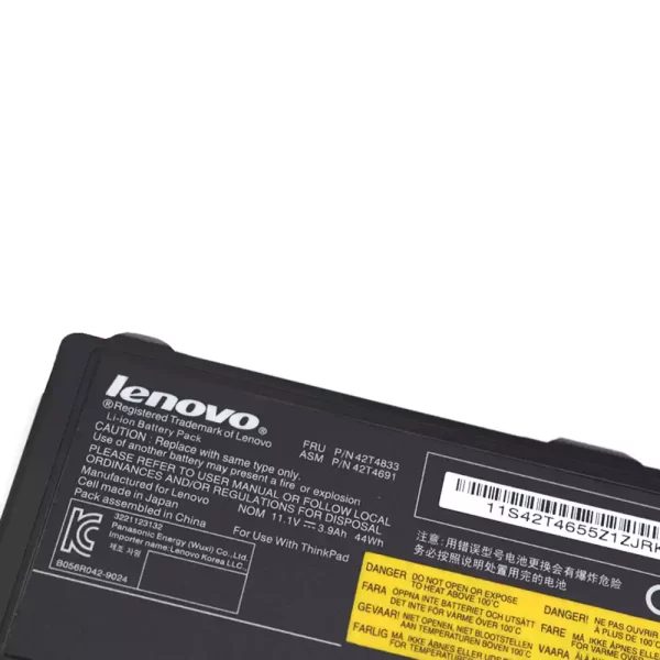 Batterie d'origine pour ordinateur portable LENOVO 42T4833,42T4691 – Image 3
