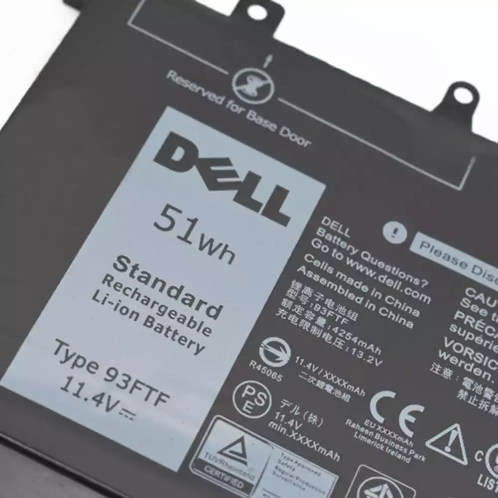 Batterie d'ordinateur portable d'origine pour Dell Precision, 11.4