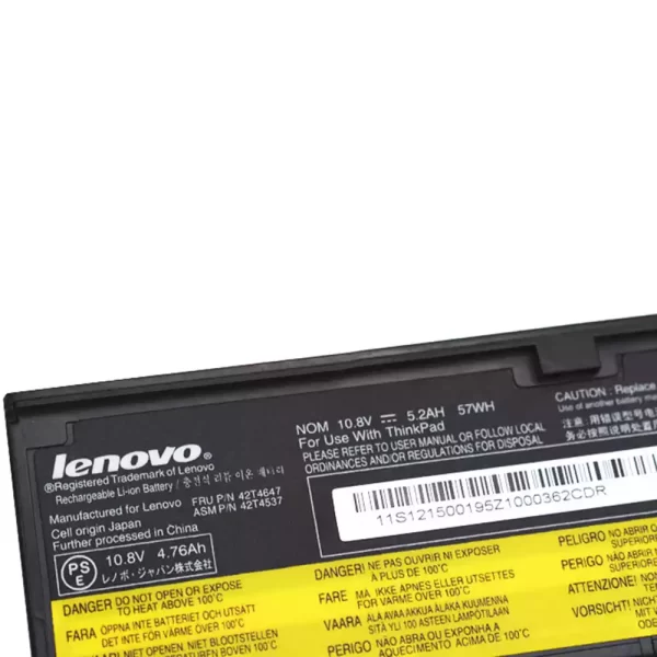 Batterie d'origine pour ordinateur portable Lenovo 42T4647,42T4537 – Image 3