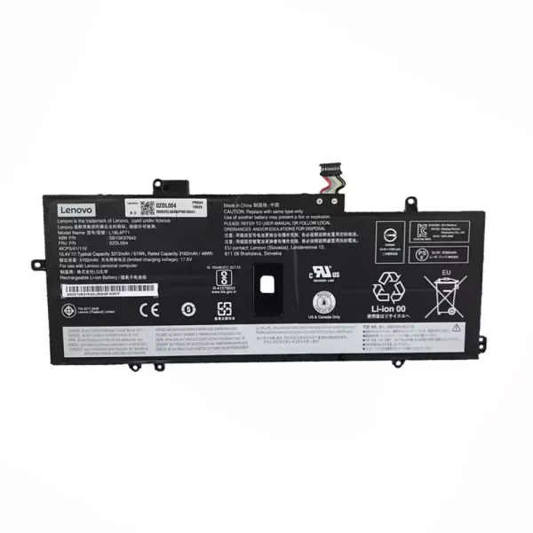 Batterie d'origine pour ordinateur portable LENOVO L18L4P71 02DL004 SB10K976442