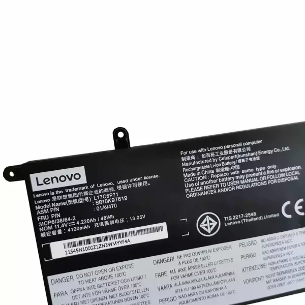Batterie d'origine pour ordinateur portable LENOVO 01AV471,01AV472,SB10K97618,SB10K97619 – Image 3