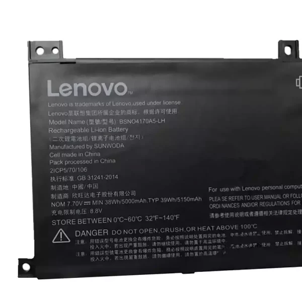 Batterie d'origine pour ordinateur portable LENOVO Miix 510-12IKB,Miix 520-12IKB – Image 3
