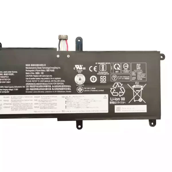 Batterie d'origine pour ordinateur portable LENOVO 5B10W13881 5B10W13882 SB10T83124 SB10T83125 – Image 4
