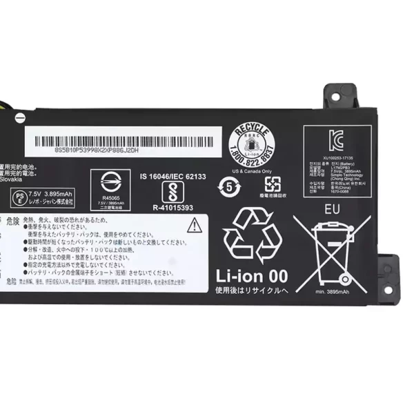 Batterie d'origine pour ordinateur portable LENOVO L17M2PB3 L17M2PB4 – Image 4