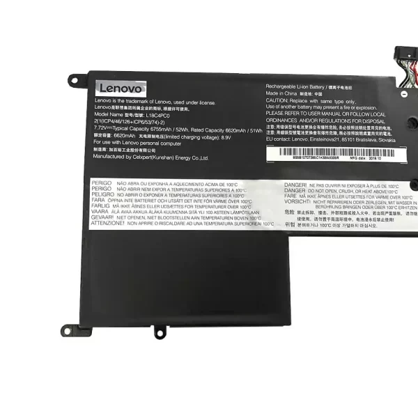 Batterie d'origine pour ordinateur portable LENOVO 5B10T07385 5B10T07386 – Image 3