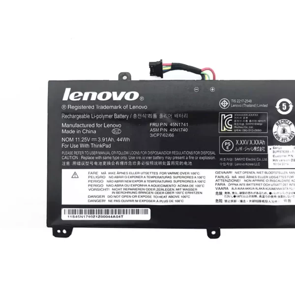 Batterie d'origine pour ordinateur portable LENOVO 45N1740 45N1741 – Image 3