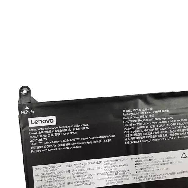 Batterie d'origine pour ordinateur portable LENOVO 5B10T04978,5B10T09113 – Image 3