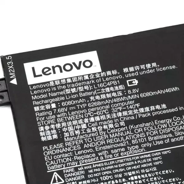 Batterie d'origine pour ordinateur portable LENOVO L16C4PB1 – Image 3
