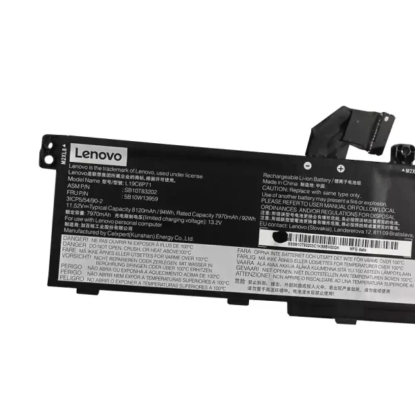 Batterie d'origine pour ordinateur portable LENOVO 5B10W13958,5B10W13959,SB10T83201,SB10T83202 – Image 3