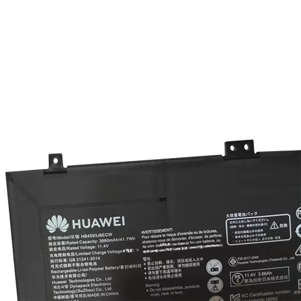 Batterie d'origine pour ordinateur portable HUAWEI Matebook 13,MateBook 13 AMD,MateBook 13 HN-W19L,MateBook 13 i7 – Image 3