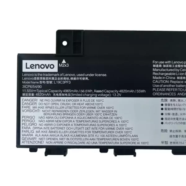 Batterie d'origine pour ordinateur portable LENOVO L19M3PF3 L19C3PF3,L19M3PF4 – Image 3