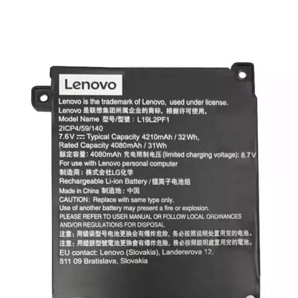 Batterie d'origine pour ordinateur portable LENOVO 5B10W42964,SB10W42960,SB10W42961 – Image 3