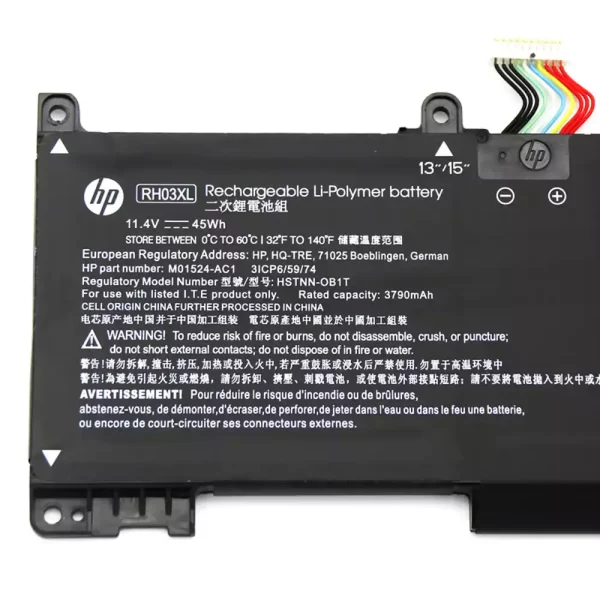 Batterie d'origine pour ordinateur portable HP HSTNN-OB1T HSTNN-IB9P TPN-DB0B M01524-AC1 M02027-005 – Image 3