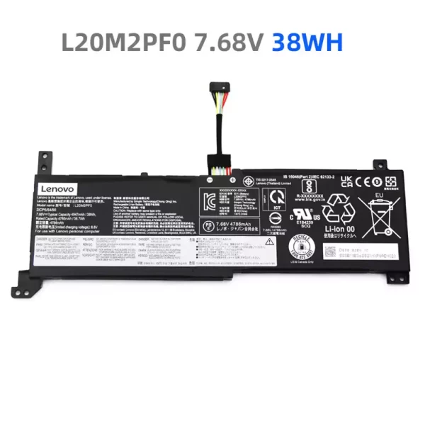 Batterie d'origine pour ordinateur portable LENOVO L20M2PF0 L20L2PF0 L20C2PF0 L20B2PF0