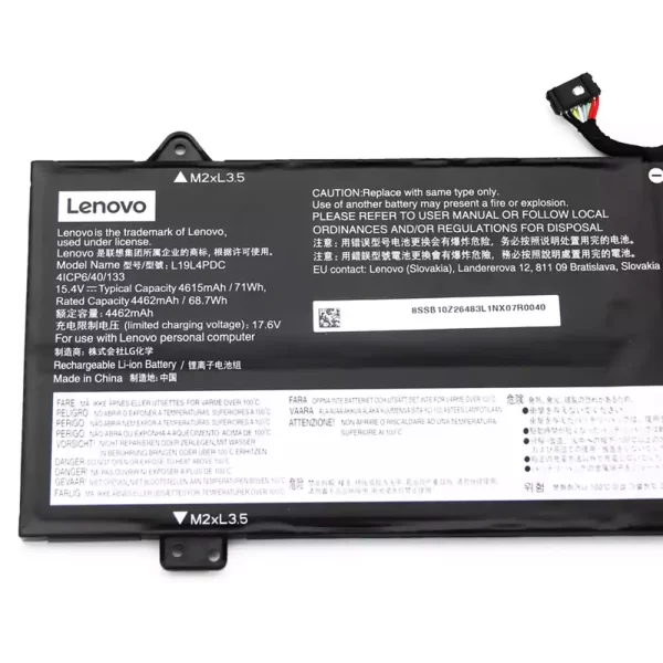 Batterie d'origine pour ordinateur portable LENOVO 5B10Z26479 5B10Z26485 5B10Z26482 – Image 3