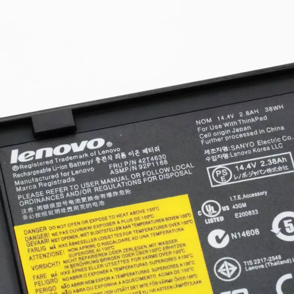 Batterie d'origine pour ordinateur portable LENOVO 42T4630 42T4505 40Y6999 40Y7001 – Image 3