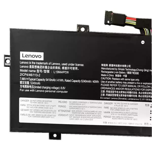 Batterie d'origine pour ordinateur portable LENOVO YOGA Duet 2020 – Image 3
