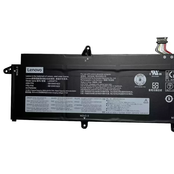 Batterie d'origine pour ordinateur portable LENOVO ThinkPad X13 G2,5B10W51822,5B10W51820,SB10W51923,SB10W51921 – Image 3