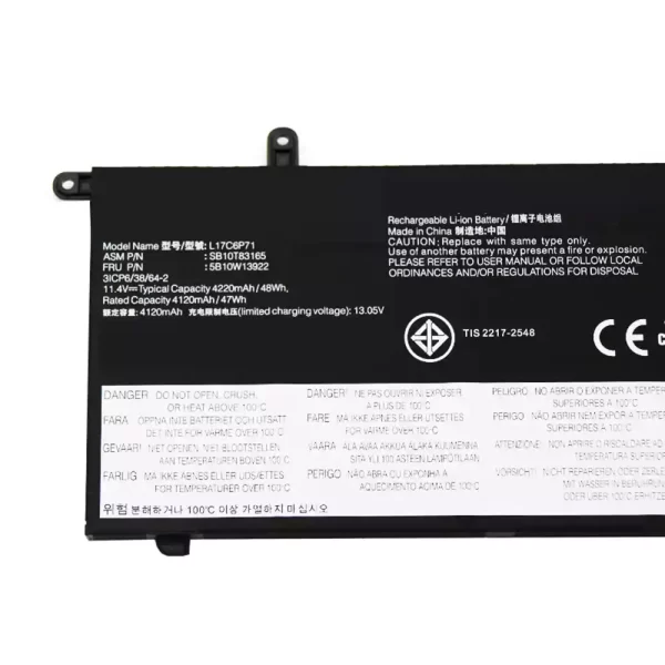 Batterie d'origine pour ordinateur portable LENOVO L17C6P72 L17S6P72 – Image 3